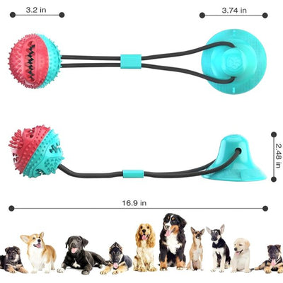 Doggy Suction Cup Ropes - Interactive Toy for Pups