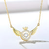 Angel Wing Heartbeat Necklace
