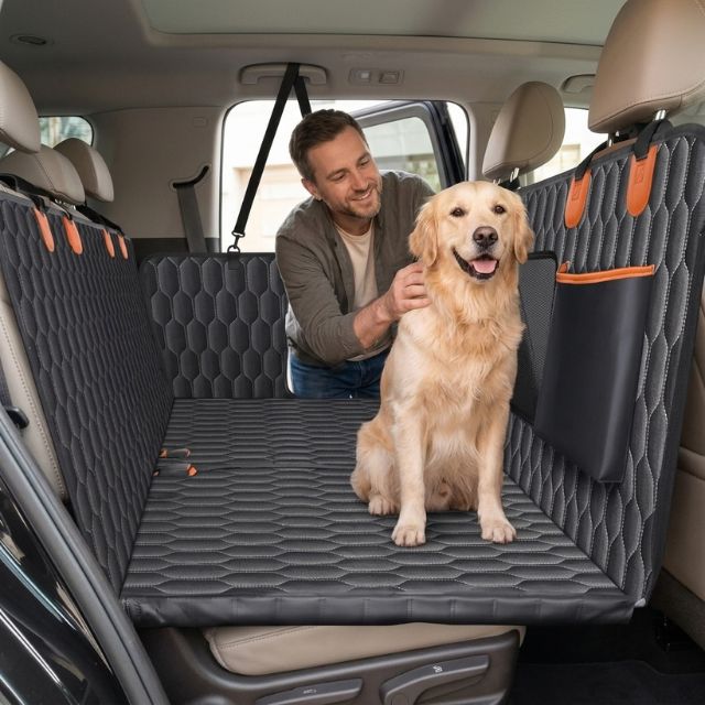 Hard Bottom Dog Car Seat Cover