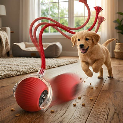 Active Dog Rolling Ball