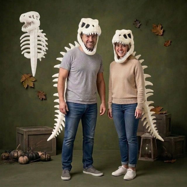 Halloween Dinosaur Skeleton Costume