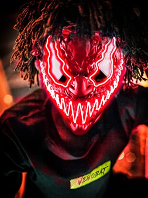 Halloween LED Venom Mask
