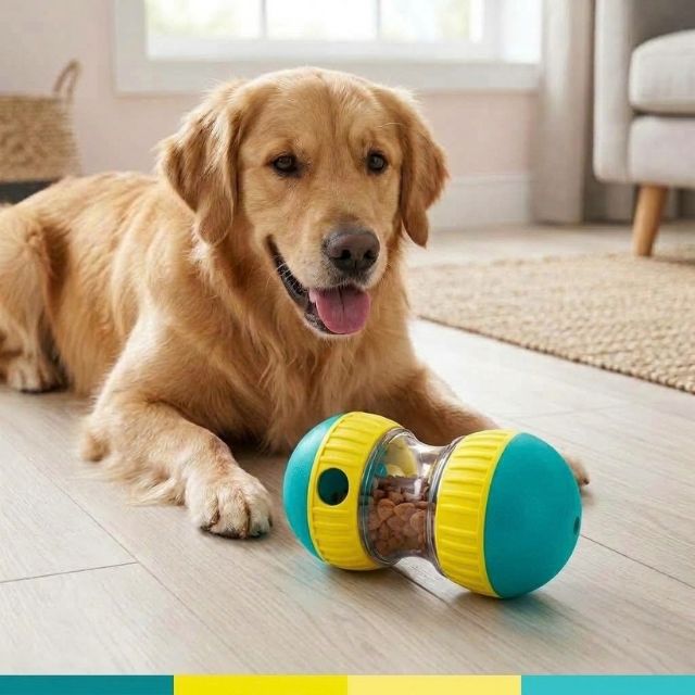 Rolling Dog Food Dispensing Toy