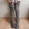 Cable Knitted High Boot Socks
