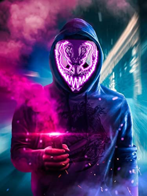 Halloween LED Venom Mask