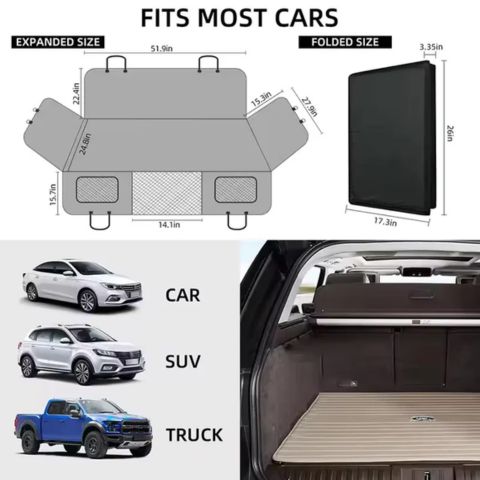 Hard Bottom Dog Car Seat Cover