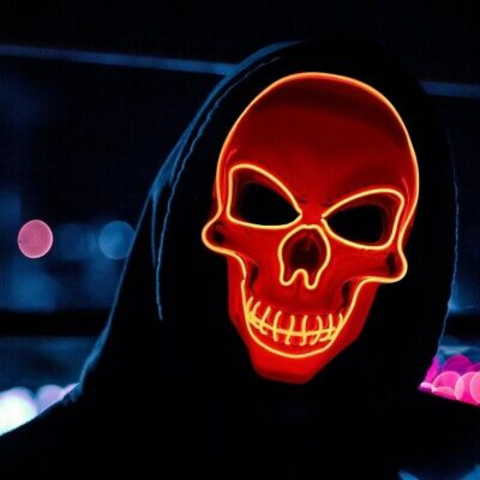 Halloween LED Skull Mask