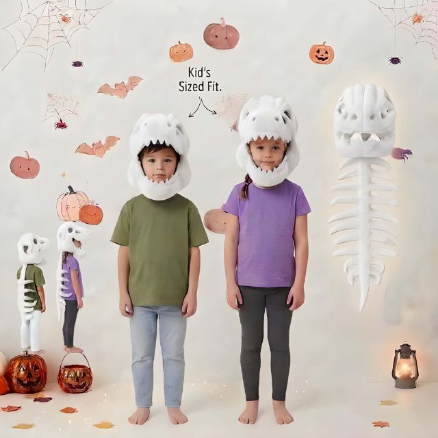 Dinosaur Skeleton Kids Costume