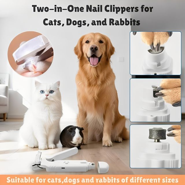2-in-1 Precision LED Pet Nail Clipper