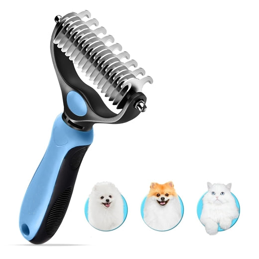 Dog Grooming Brush - Double Sided Shedding