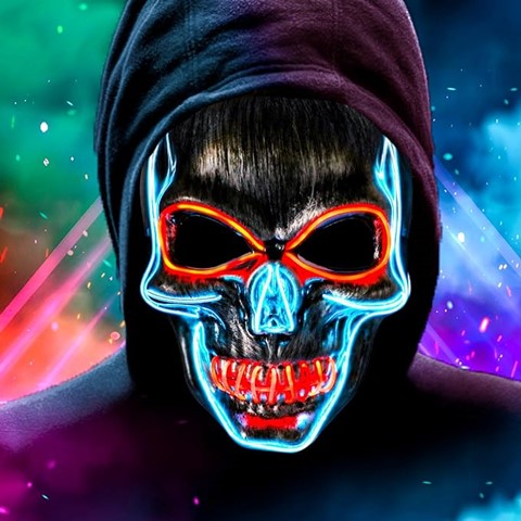 Halloween LED Skull Mask
