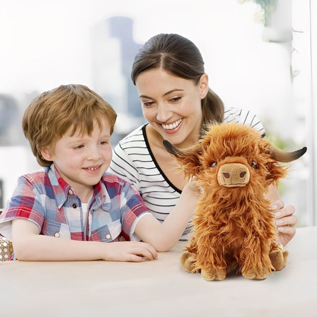 Highland Cow Plush Stuffed Animal Toy for Kids