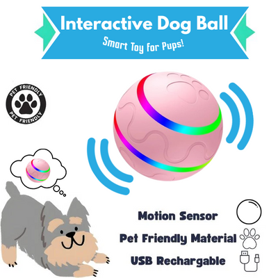 Interactive Dog Ball - Smart Toy for Pups