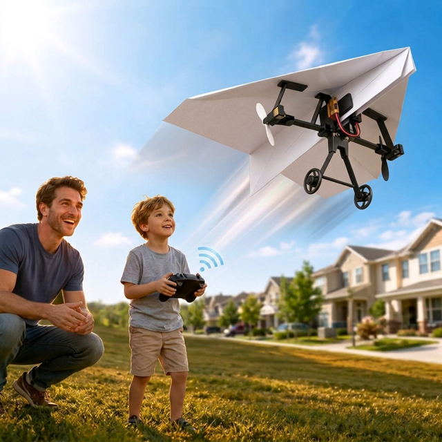 DIY Remote Control Paper Airplane Kit