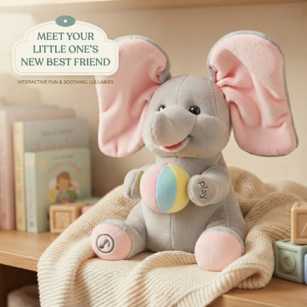 Peek-a-Boo Talking Elephant Plush Toy