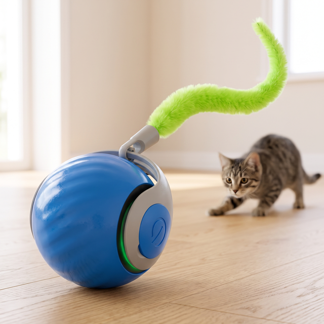 Interactive Rolling Ball - Smart Toy for Kitty