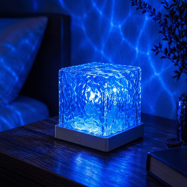 Northern Lights Cube Lamp