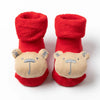 Kids Children's Socks for Girls Boys Non-slip Print Cotton Toddler Baby Christmas Socks for Newborns Infant Short Socks Clothing