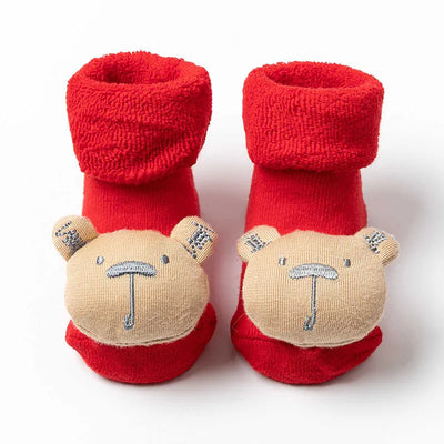 Kids Children's Socks for Girls Boys Non-slip Print Cotton Toddler Baby Christmas Socks for Newborns Infant Short Socks Clothing
