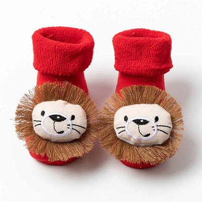 Kids Children's Socks for Girls Boys Non-slip Print Cotton Toddler Baby Christmas Socks for Newborns Infant Short Socks Clothing