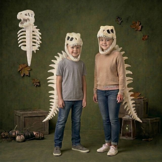 Halloween Dinosaur Skeleton Costume