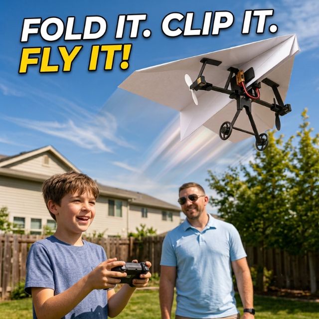 Remote Control Paper Airplane Kit