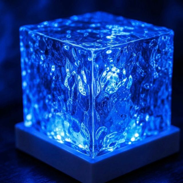 Northern Lights Cube Lamp
