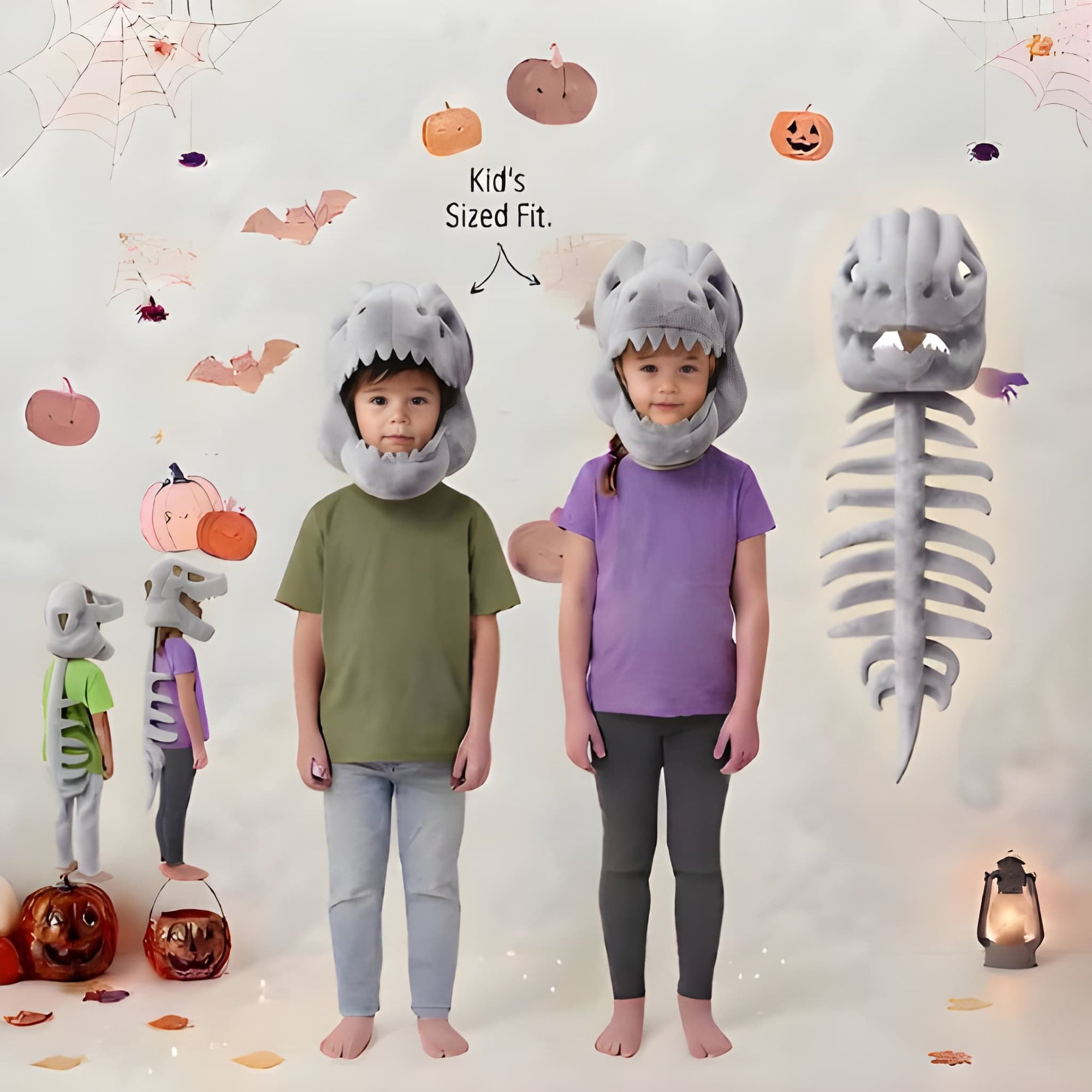 Dinosaur Skeleton Kids Costume