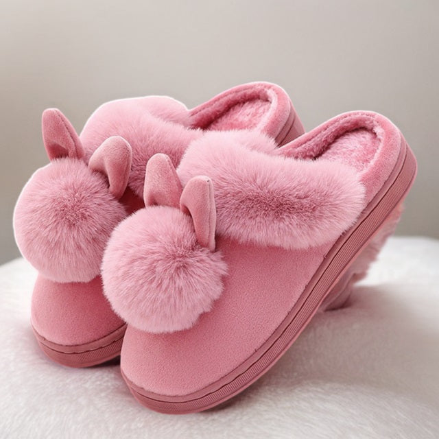 Fluffy Bunny Slippers