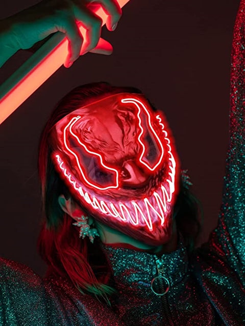 Halloween LED Venom Mask