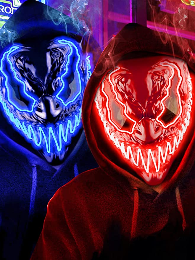 Halloween LED Venom Mask