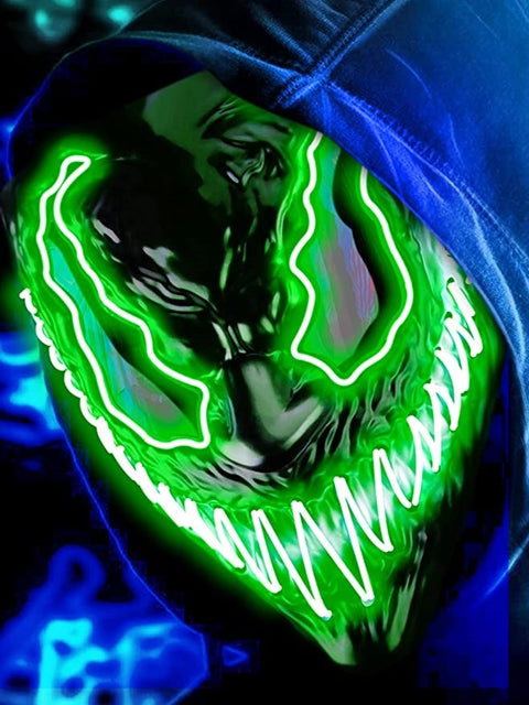 Halloween LED Venom Mask