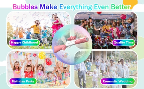 10 Holes Electric Bubble Machine