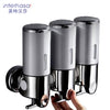Bathroom Shampoo Dispenser Double Liquid Soap Dispenser Holder Wall Mount Soap Head Shower Liquid Dispenser Container