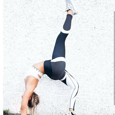 High Waisted Beehive Sports Leggings