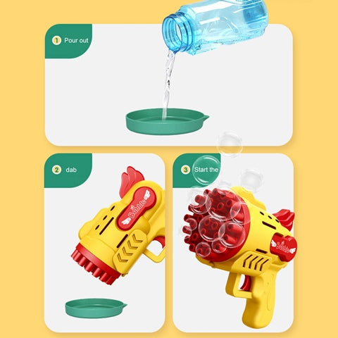 29 Holes Gatling Bubble Machine