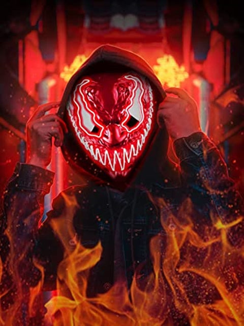 Halloween LED Venom Mask